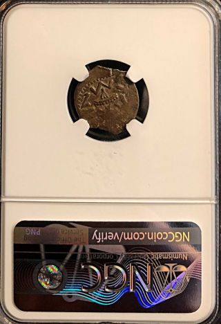 Judaea 68/9AD Jewish War Ancient AE Prutah Grape Vine/Amphora NGC VF 16mm 2.  04g 4