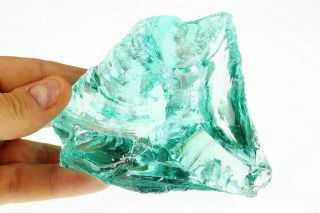 Monatomic Ocean Green Andara Crystal Ancient Stone 470 Gm Indonesia (21330)