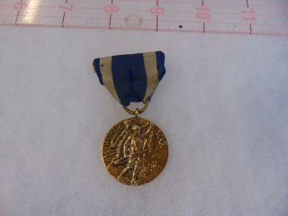 World War For Service 1917 - 1919 Present By The State Of York Medal B44 - 16