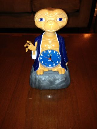 Vintage Nelsonic E.  T.  Figure Animated Alarm Clock 1982 Universal Studios Rare