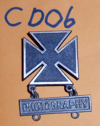 Cd06 Usaaf U.  S.  Army Air Force Qualification Badge And Bar For Photography