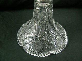 Antique Magnificent American Brilliant Cut Glass 19.  5 