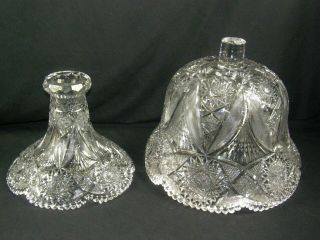 Antique Magnificent American Brilliant Cut Glass 19.  5 