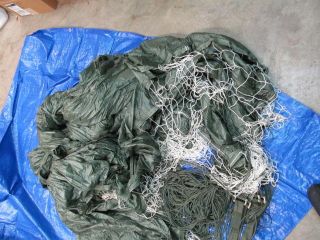 Mc1 - 1c Military Parachute 35 Ft.  Canopy Complete,  Lines Non Airworthly