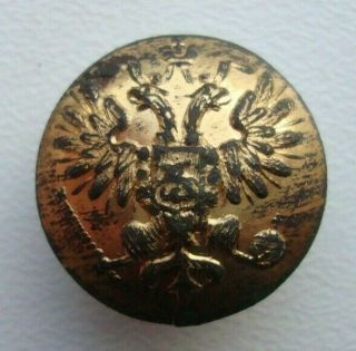 Ww1 Russia Russian Imperial Army Uniform Small Gilding Button With Eagle M
