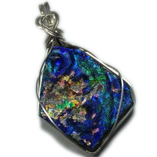 Ancient Roman Glass Pendant Silver - Sterling,  Authentic Shard Wrapped Jewelry