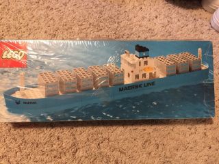 Maersk Line Lego First Cargo Ship Vintage Exclusive For Maersk Line Execs 1974