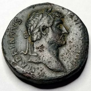 117 - 138ad Ancient Roman Empire Hadrian Ae Sestertius Coin - Ric - 750