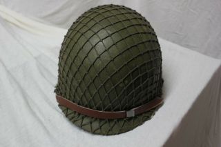 Us Military Issue Wwii Ww2 M1 Helmet With Liner And Net Cover Complete Aa6