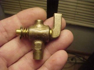 Quality Nos Brass 1/8 " Npt L Handle Petcock Valve Steam Gas Engine Water