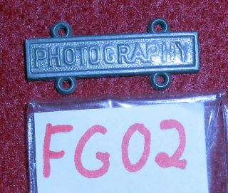 Fg02 Usaaf U.  S.  Army Air Force Qualification Bar For Photography