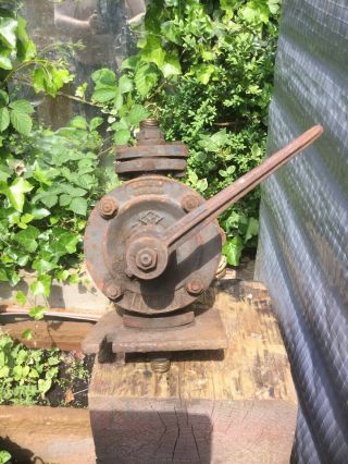 Vintage Nh Cast Iron Hand Pump No 0 Industrial Water Fuel Oil P&p