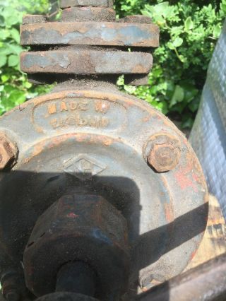 Vintage NH cast iron hand pump No 0 industrial water fuel oil P&P 2