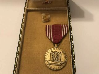 WW2 Empty Purple Heart Coffin Box And Id’ed Good Conduct Medal 4