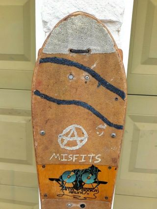 VINTAGE SKATEBOARD NATAS KAUPAS SMA RODNEY MULLEN SIGNED 1989 SANTA CRUZ WHEELS 12