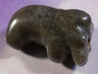Ancient Pyu Kingdom Large Jade Elephant Amulet Bead 18.  4 By 11.  6 By 7.  9 Mm Tops