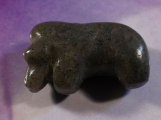 ANCIENT PYU KINGDOM LARGE JADE ELEPHANT AMULET BEAD 18.  4 BY 11.  6 BY 7.  9 MM TOPS 3