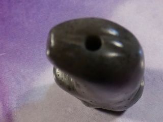 ANCIENT PYU KINGDOM LARGE JADE ELEPHANT AMULET BEAD 18.  4 BY 11.  6 BY 7.  9 MM TOPS 8