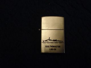 Vintage Gibson Vietnam War Lighter,  U.  S.  S Thomaston Lsd - 28.