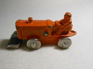 Antique Cast Iron Hubley Bulldozer - 1930s - Made In Usa -