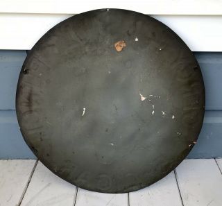 Antique 24 Inch Round Agency Tansill’s Punch 5 Cent Cigar Metal Tin Sign 6