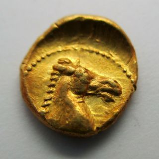 350 - 290 BC Carthage Zeugitana AV 1/10 STATER Ancient Coin GOLD Greek PALM Greece 2