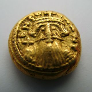 641 - 668 AD Byzantine Empire CONSTANS II Gold Coin AV SOLIDUS Carthage ANCIENT 3