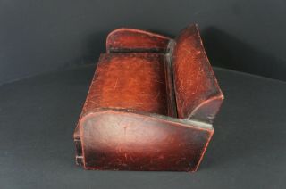 Cool miniature leather sofa Art Deco,  secret box,  Cigar humidor? 1940 ' s ? 4