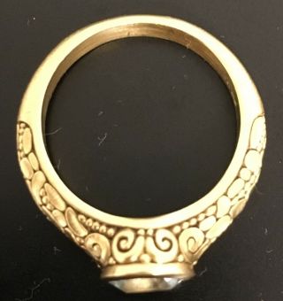 alex sepkus 18k ring (bubble) engagement ring.  Vintage before yr 2000.  1.  4 carat 2
