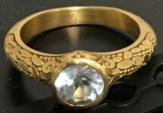alex sepkus 18k ring (bubble) engagement ring.  Vintage before yr 2000.  1.  4 carat 4