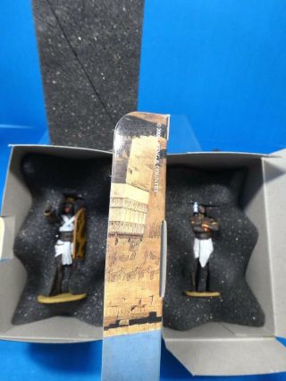 King &country,  54mm Ww2 Ancient Egypt Nubian Slave & Guard Ae19&28 2008 Mib Oop