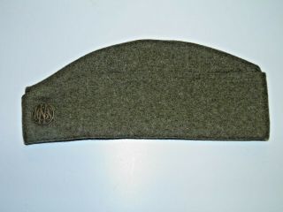 Ww 1 U.  S.  Army Wool Overseas Cap Hat W / Disc U.  S.  National Guard