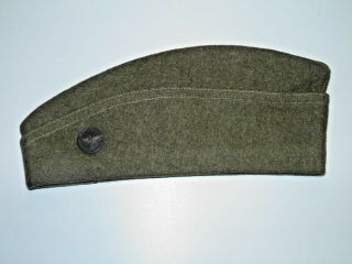 Ww 1 U.  S.  Army Wool Overseas Cap Hat W / Disc Air Service