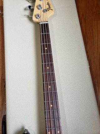 Fender American Vintage 64 Jazz Bass sunburst hard case all case candy 3