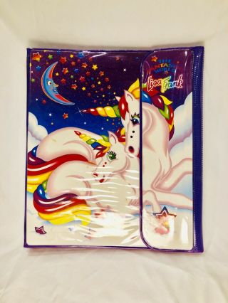 Vintage 1990s Lisa Frank Trapper Keeper With Three Folders -