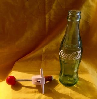 Antique Child ' s Coca - Cola Drink Dispenser - 1950 ' s - Includes 4 Glasses & Handle 7