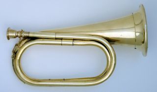 Us Military Brass Civil War Era Cavalry Style Bugle