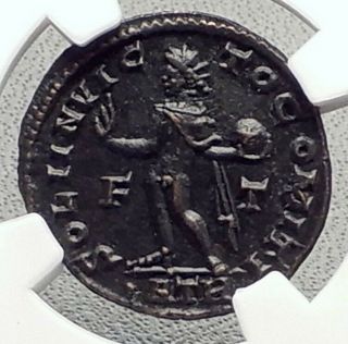 Constantine I The Great 317ad Trier Authentic Ancient Roman Coin Sol Ngc I70632