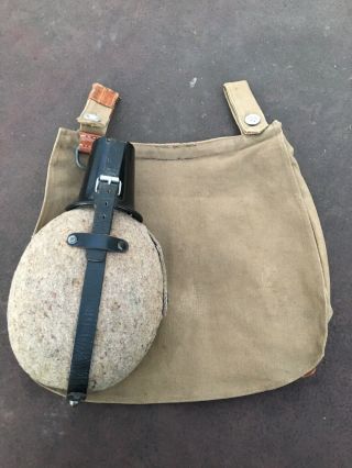 Wwii German Canteen And Bread Bag With Strap