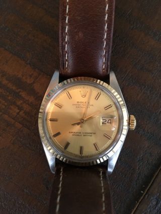 Vintage Rolex Datejust 1601 1976 Two Tone