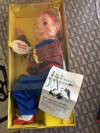 Vintage Howdy Doody Ventriloquist 30” Doll Goldberger NOS Box c1972 2