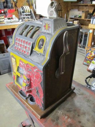 5c Antique Mills Lionhead Slot Machine 2