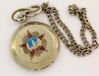 Vintage Pocket Watch Molnija Order of victory,  ChChZ Watch Factory USSR Russian 6