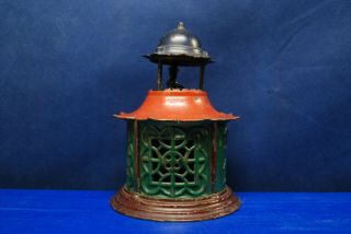 Antique Cast Iron Mechanical Bank – J.  & E.  Stevens – “Cupola Bank” 5