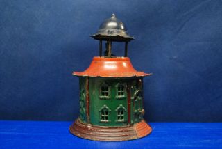 Antique Cast Iron Mechanical Bank – J.  & E.  Stevens – “Cupola Bank” 6