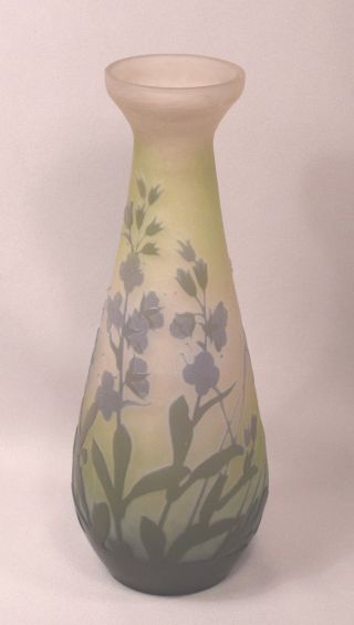 Antique Signed Galle French Cameo Art Glass Vase 8 - 1/8 Inches