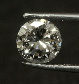 GIA loose certified.  93ct SI2 H round brilliant diamond vintage antique 3