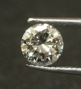 GIA loose certified.  93ct SI2 H round brilliant diamond vintage antique 4