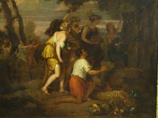 Fine Large 17th Century Italian Old Master Feast Of Bacchus Antique Oil Painting 3