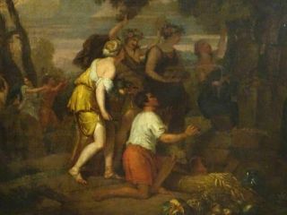 Fine Large 17th Century Italian Old Master Feast Of Bacchus Antique Oil Painting 4